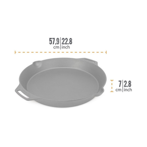 Petromax Skillet FP50-T | Gietijzeren Koekenpan | 50 cm | Met 2 Handvaten - Outdoor Food
