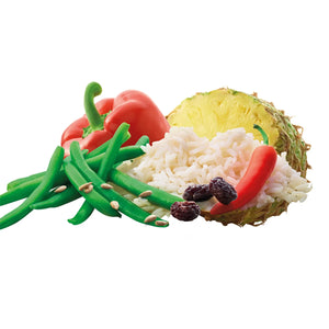 Adventure Food Curry Fruit Rice gevriesdroogde vegetarische rijstmaaltijd met rozijnen en ananas