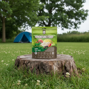 Adventure Food Curry Fruit Rice gevriesdroogde vegetarische rijstmaaltijd met rozijnen en ananas