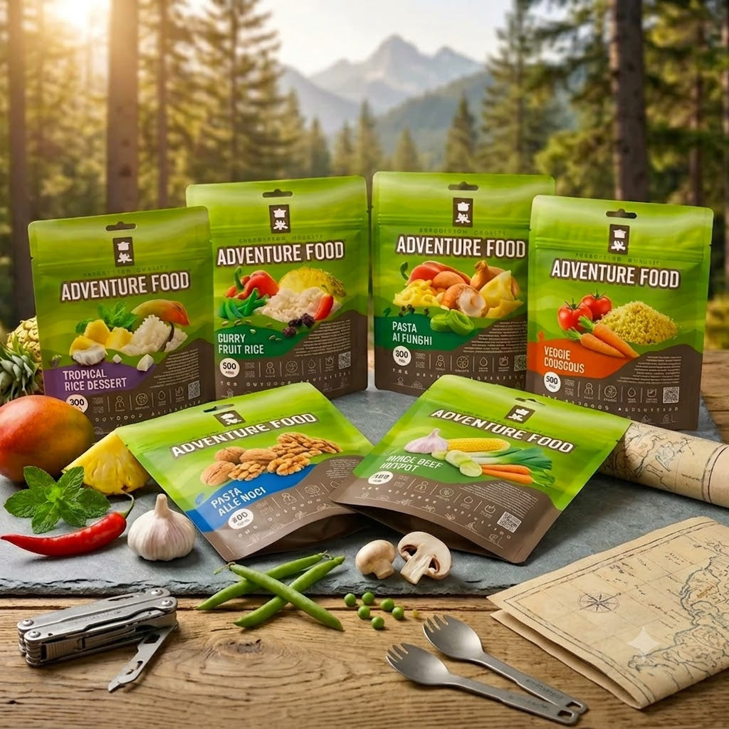 Adventure Food Vegetarisch Variatiepakket met diverse gevriesdroogde vegetarische maaltijden