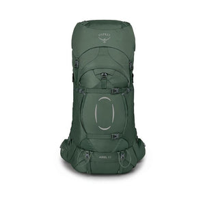 Osprey Ariel 65 trekkingrugzak voor dames in de kleur Koseret Green, maat XS/S, met heupband en verstelbaar rugsysteem