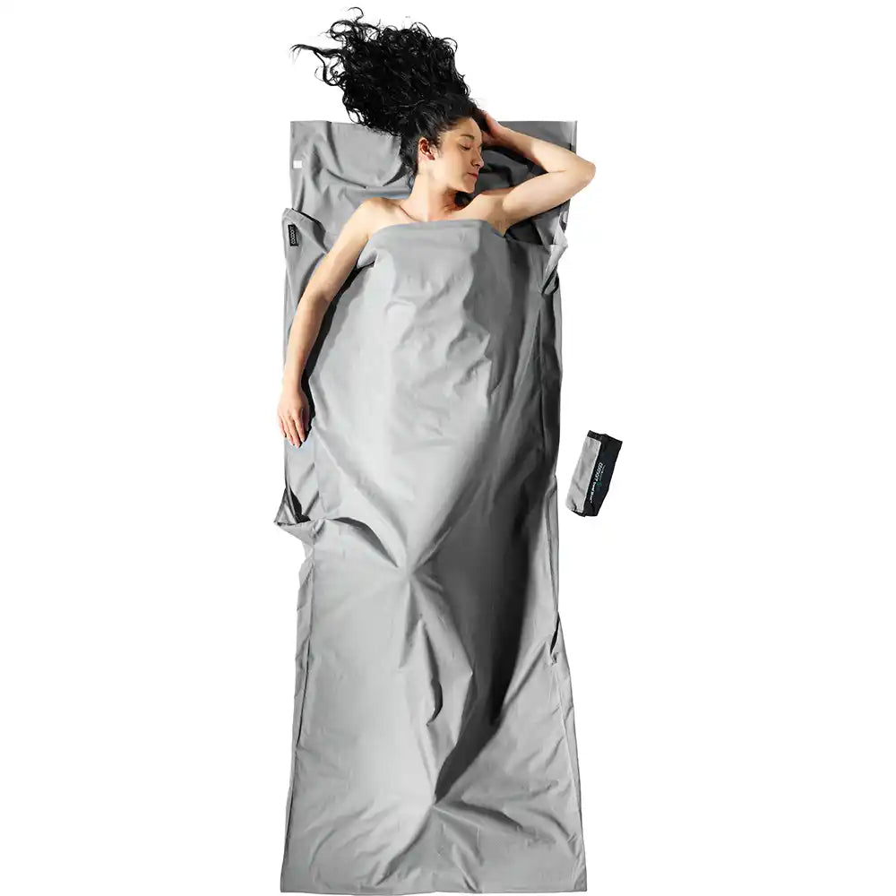 Cocoon Travelsheet Insect Shield 100% Cotton Grey