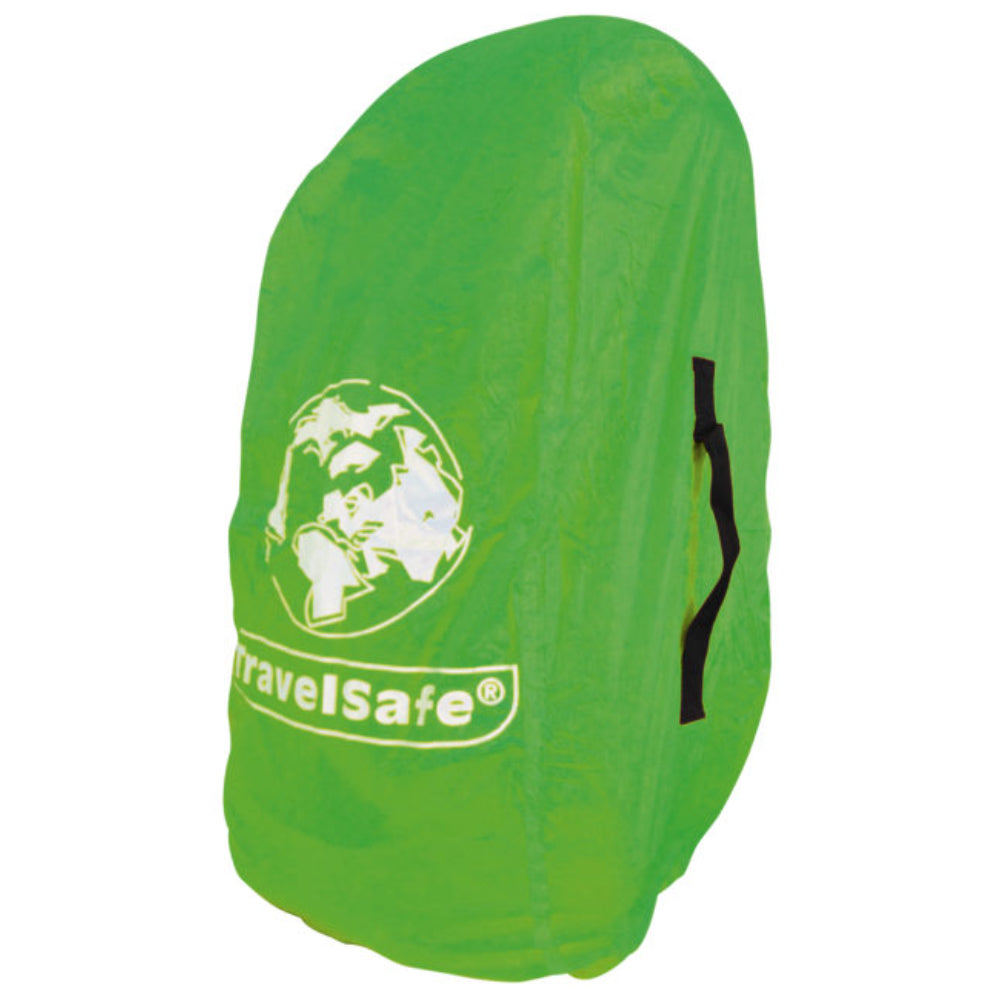 Combipack groene transporthoes van waterafstotend materiaal voor het veilig en schoon vervoeren van een tas of backpack