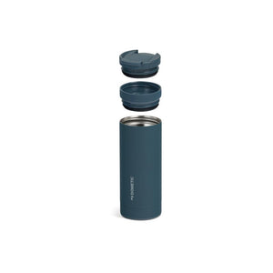 Dometic Tumbler 500ml groene beker getoond met losse onderdelen en dopjes