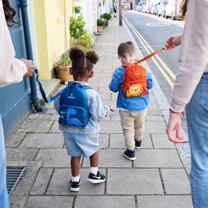 Friendly Faces Toddler Backpack kinderrugzak in de vorm van een groene dinosaurus met schattige details en comfortabele schouderbanden 4