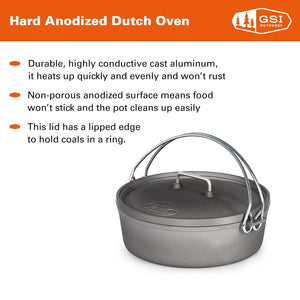 HARD ANODIZED Dutch Oven 10"
