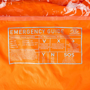 Highlander Storm Vault Survival Shelter opvallende oranje noodtent voor snelle beschutting en overleving in de natuur5