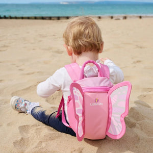 LittleLife Animal Toddler Backpack veilige en comfortabele peuterrugzak met speels dierenthema en verstelbare schouderbanden butterfly 5