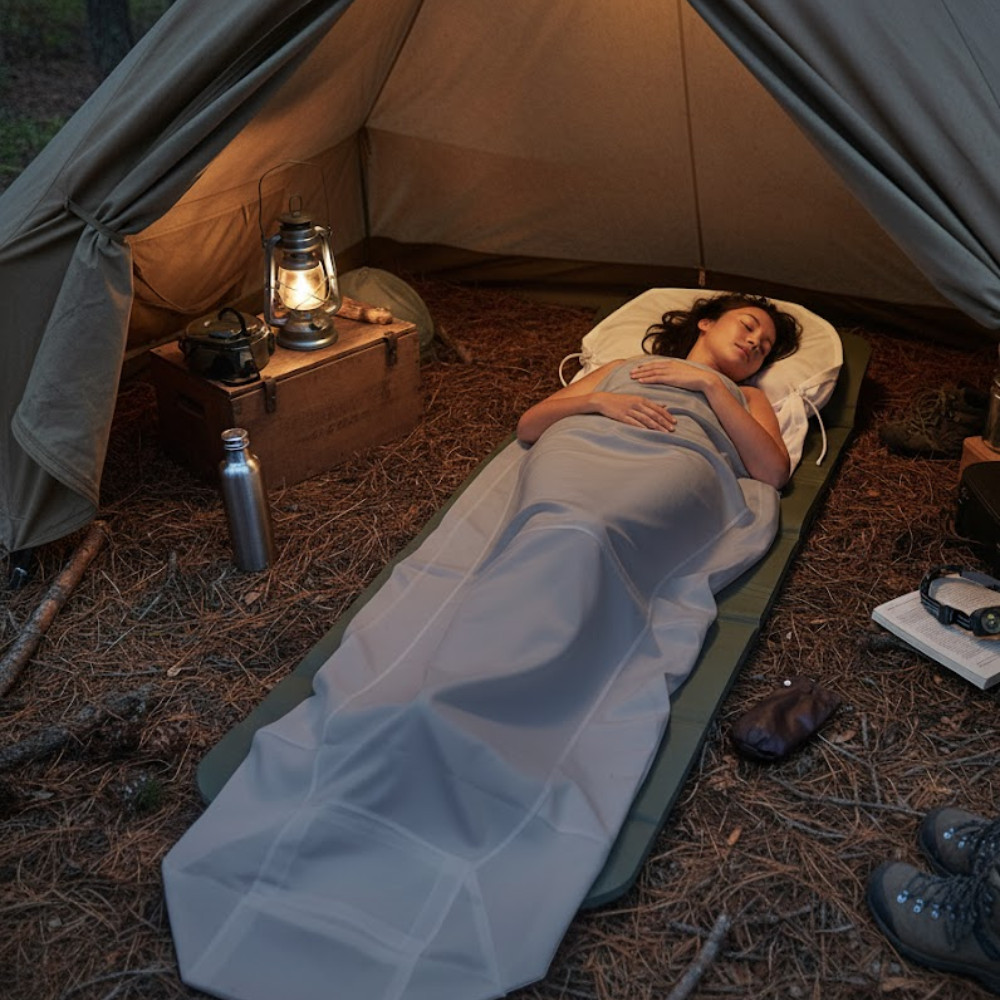 Cocoon Mummy Liner, 100% Cotton - Outdoor Food