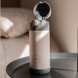 Aya & Ida Kids Straw Bottle | Drinkfles met Rietje | 350ml - Outdoor Food