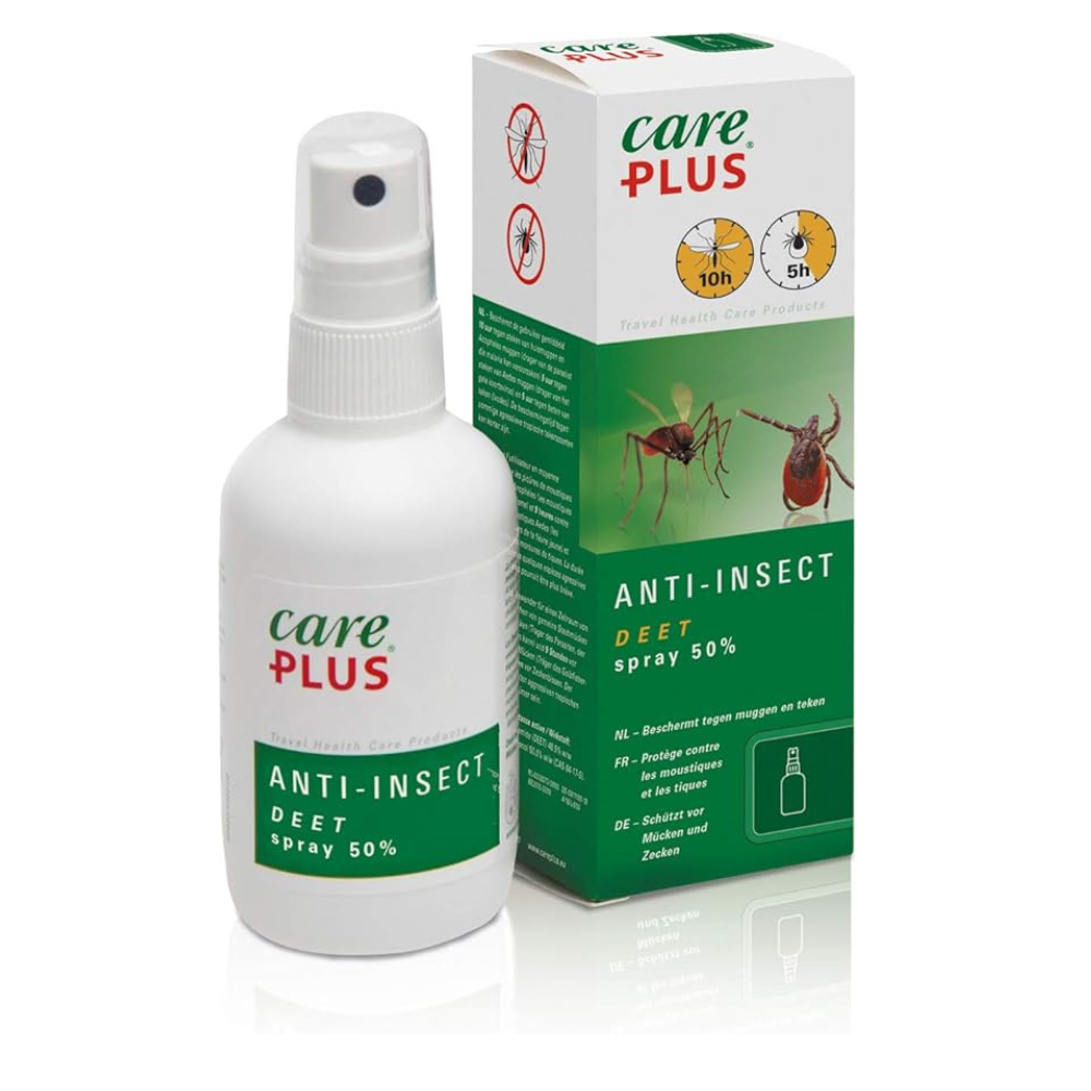 Care Plus • Deet Spray 50%, 60ml • Sterke Deet Spray - Outdoor Food