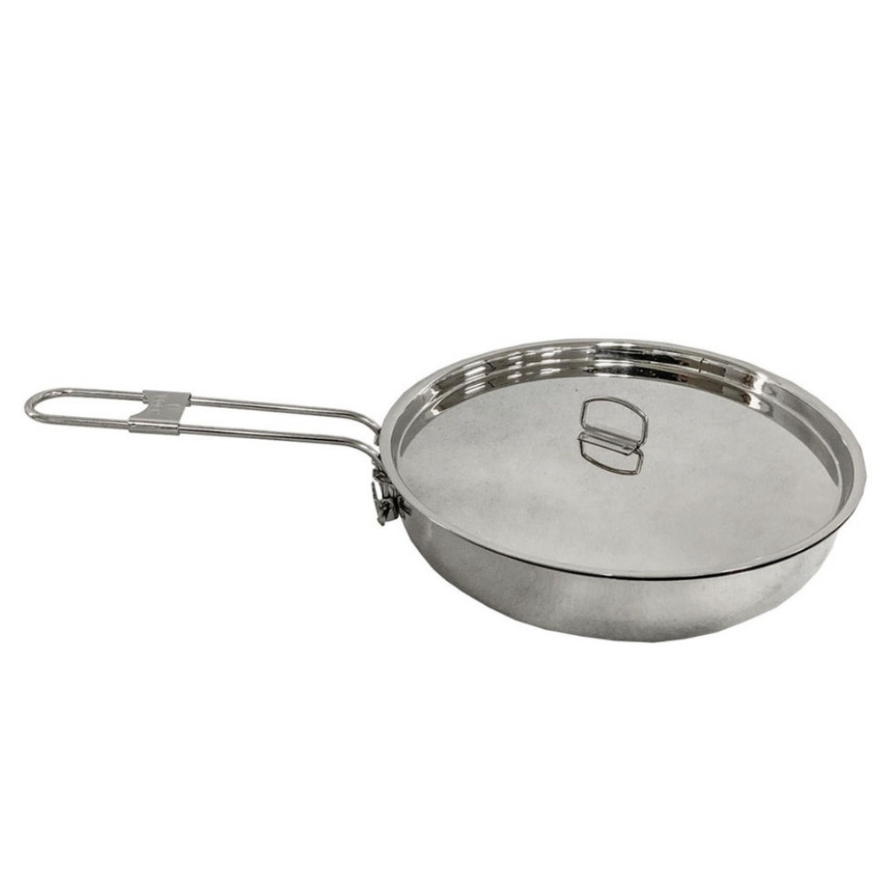 Opvouwbare RVS Koekenpan met deksel