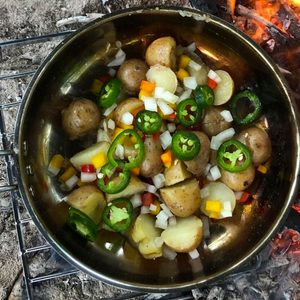 Opvouwbare RVS Koekenpan met deksel