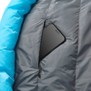 Sea to Summit Trek Down Sleeping Bag -1 Long blauwe rechthoekige dons slaapzak met 650+ fillpower eendendons