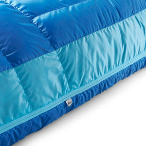 Sea to Summit Trek Down Sleeping Bag -1 Long blauwe kampeerslaapzak met ISO temperatuurgrens van min één graden