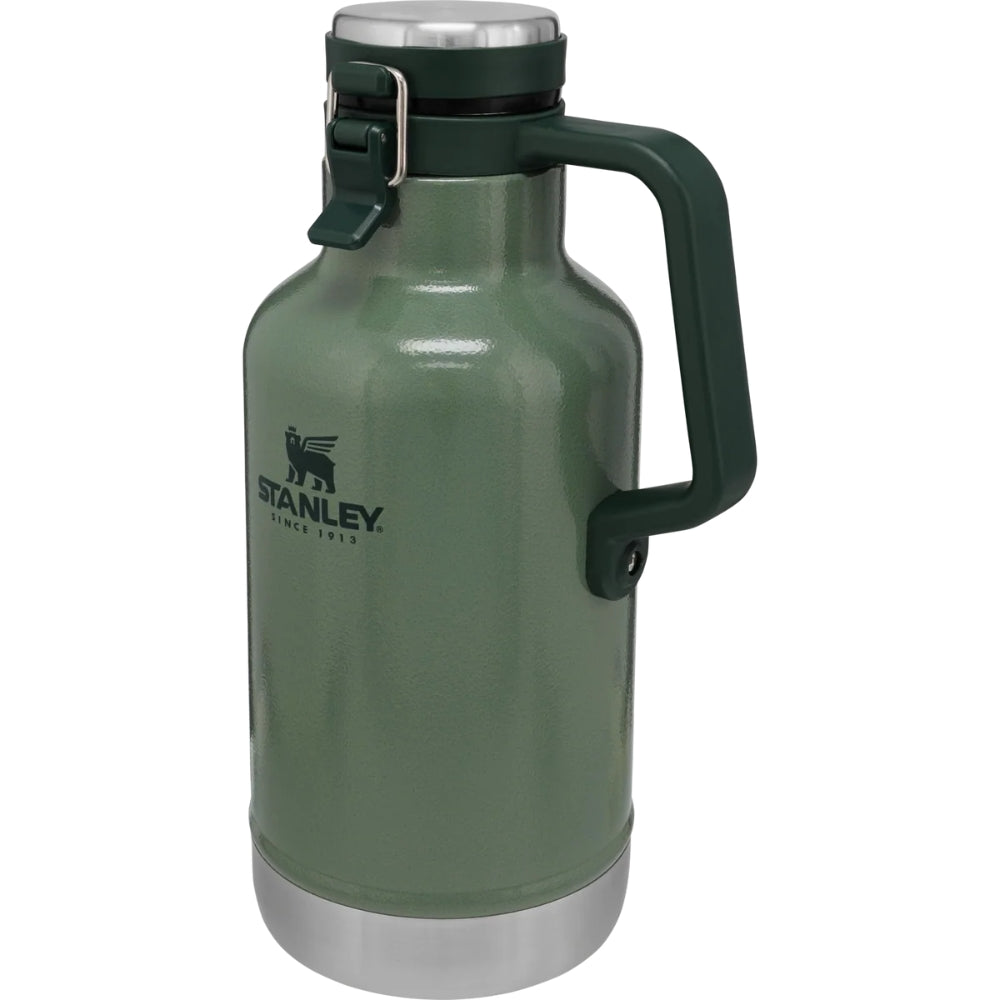 Stanley Classic Vacuum Growler 1,9L groene roestvrijstalen bierkan met stevig handvat en schroefdop