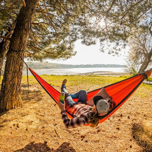 Ticket to The Moon Hangmat Original Orange / Dark Grey