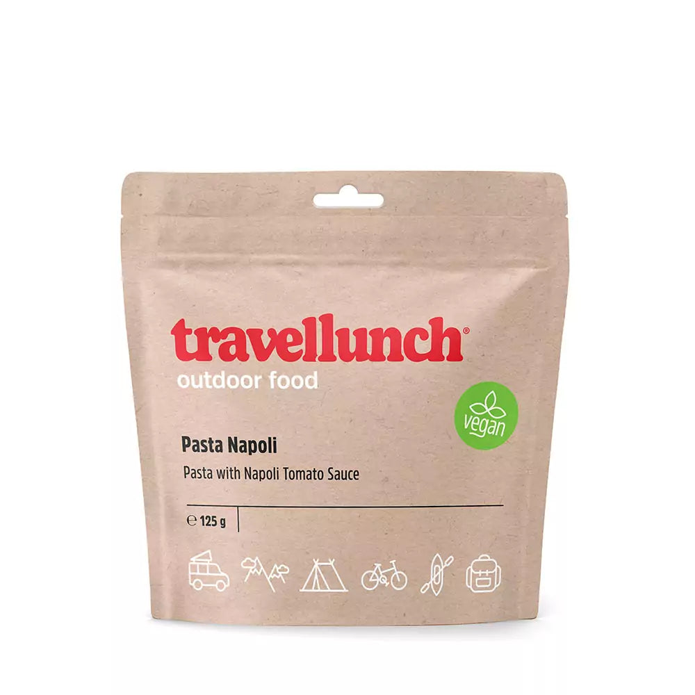 Travellunch • Pasta Napoli • Vegan outdoor maaltijd