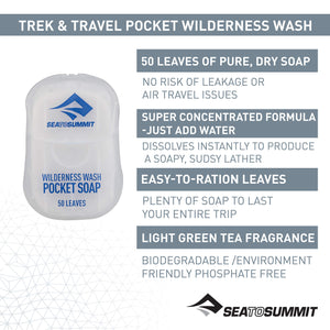 Wilderness Wash Pocket Soap (50 leaves)