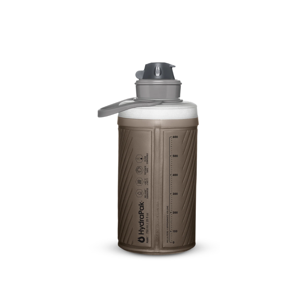 HydraPak • Flux Mammoth Grey • Opvouwbare Waterfles - Outdoor Food