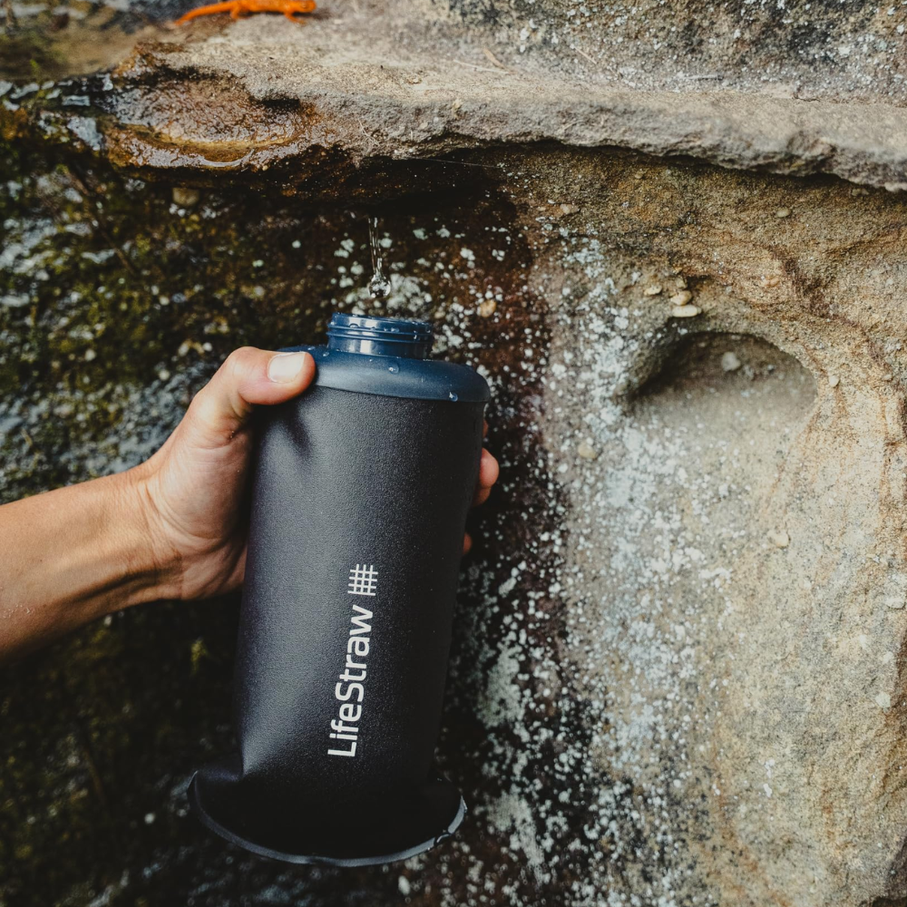 LifeStraw Peak Collapsible Bottle Squeeze Bottle met filter 650ml