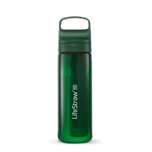 LifeStraw Go 2.0 kunststof waterfles 650ml in de natuurlijke kleur Terrace Green.