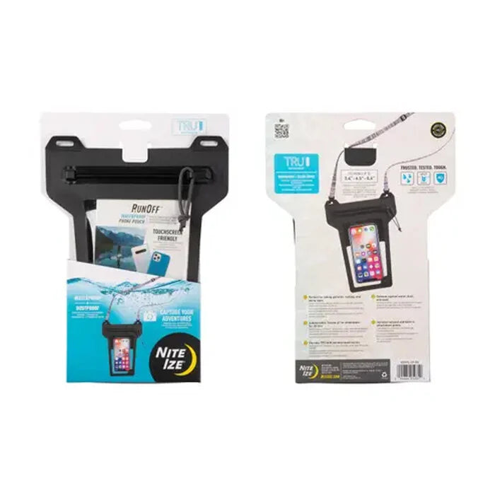 Nite-Ize RunOff Waterbestendige Telefoonhoes antraciet - Outdoor Food