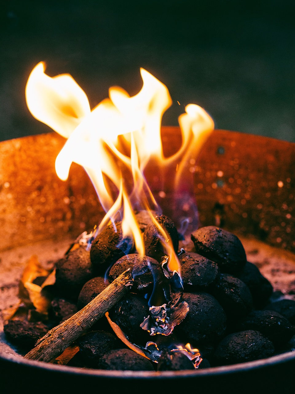 aansteken van een bbq