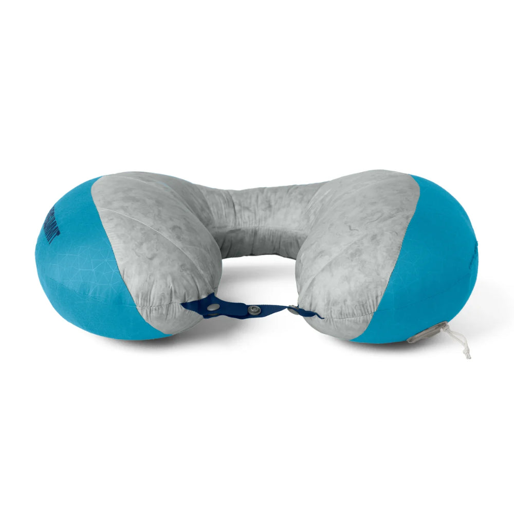 Sea to Summit Aeros Down nekkussen met mini XPRESS-ventiel in de kleur Blue Atoll