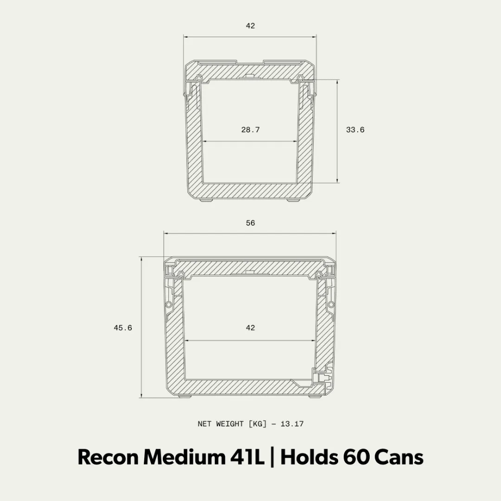 Dometic - Dometic • Recon Hardside 41L Glow • Passieve Camping Koelbox