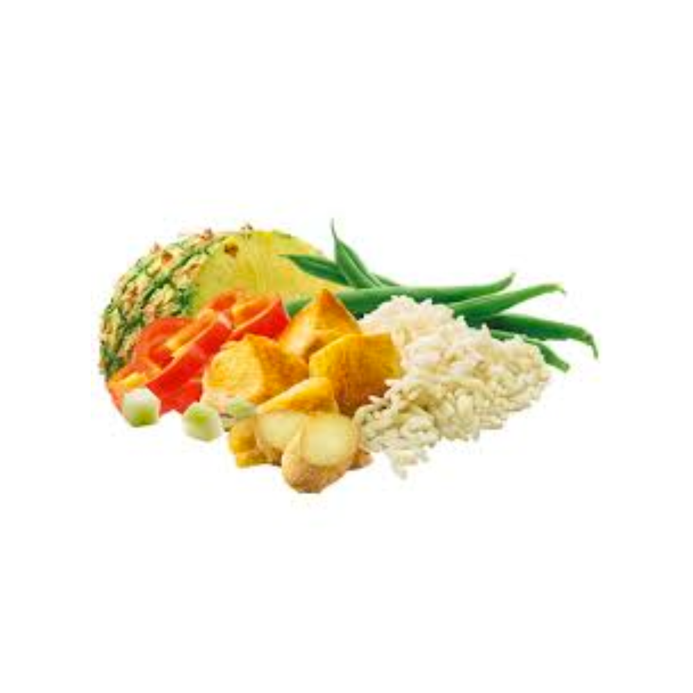 Adventure Food Chicken Curry gevriesdroogde rijstmaaltijd met kip, ananas en milde kerriesaus