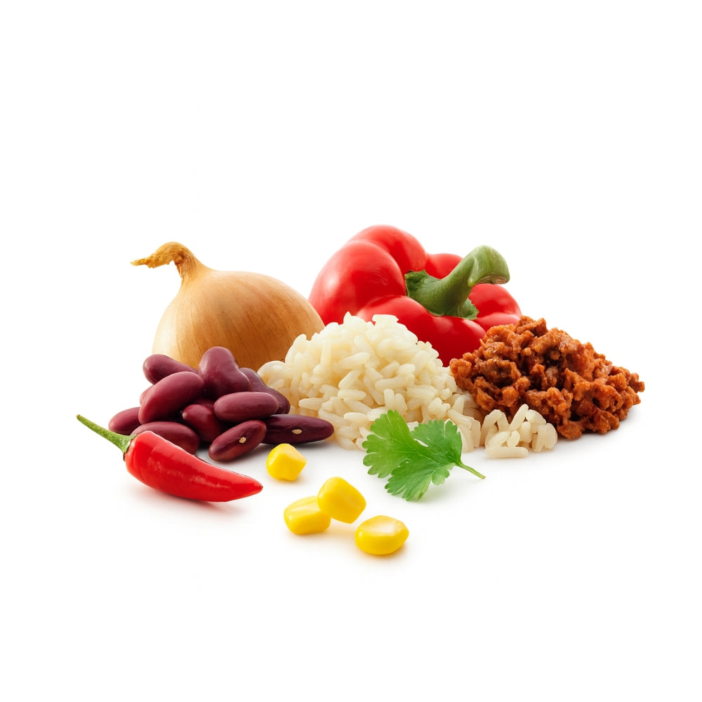 Adventure Food Chili Con Carne gevriesdroogde rijstmaaltijd met rode bonen en rundvlees