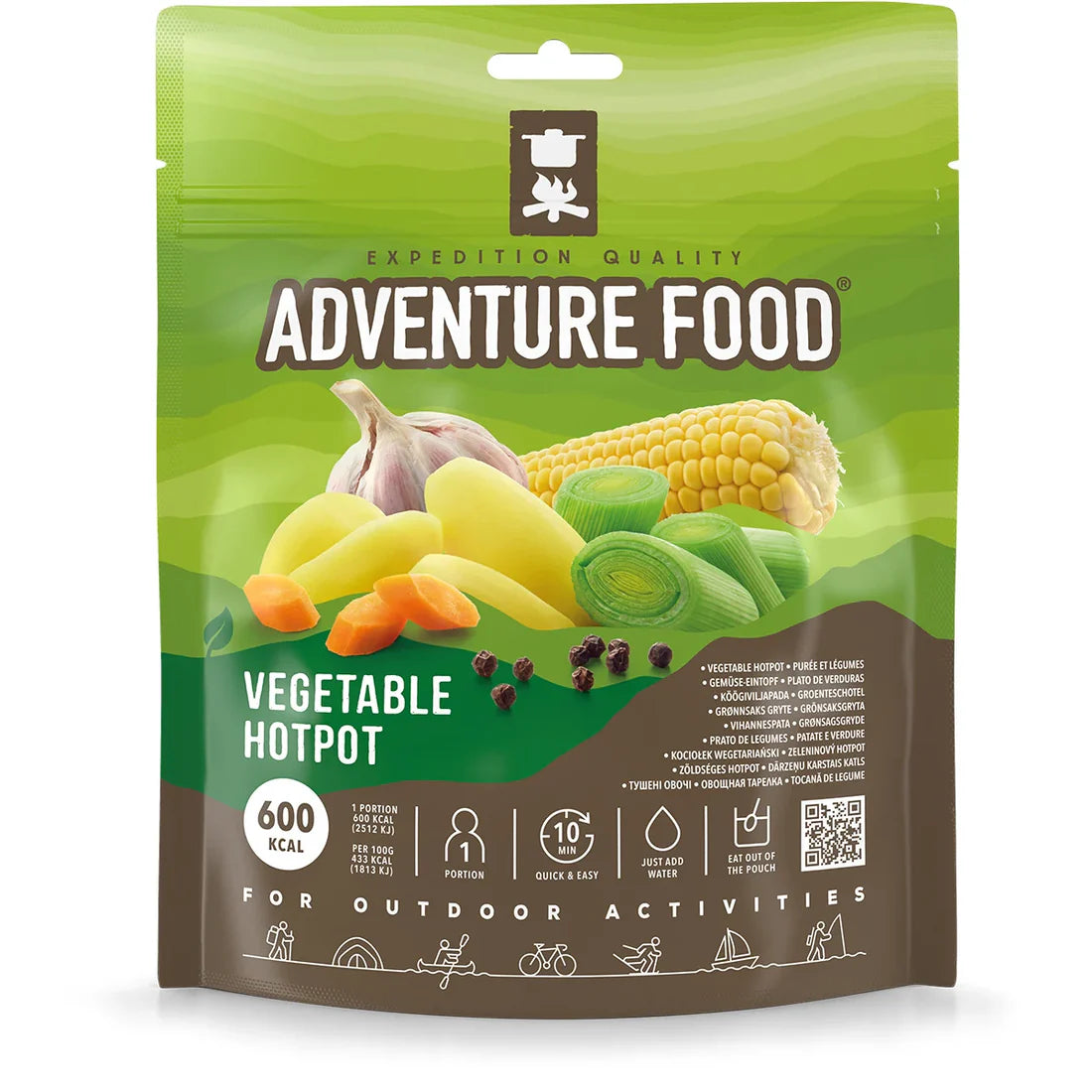 Adventure Food Vegetarisch Variatiepakket met diverse gevriesdroogde vegetarische maaltijden