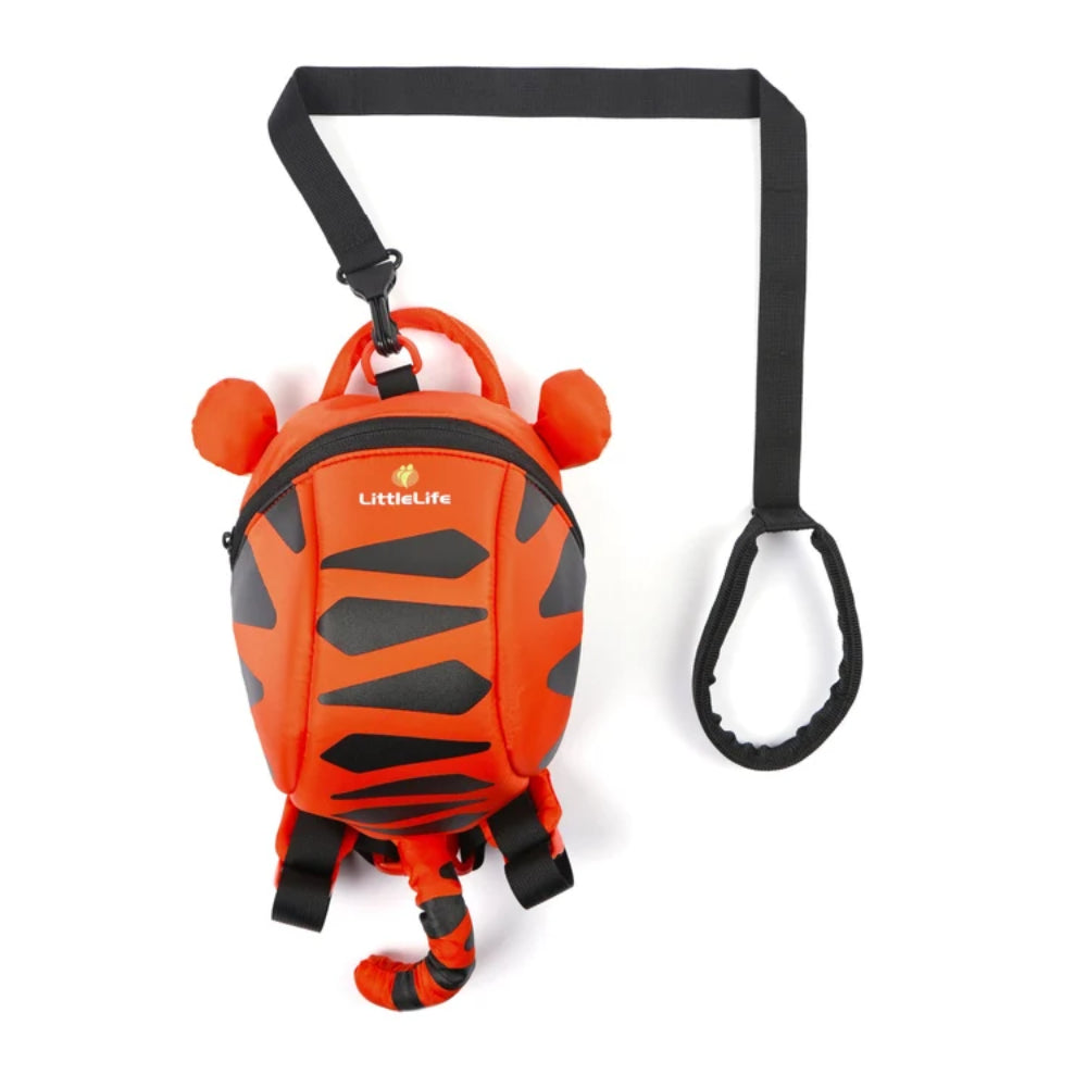 Animal Toddler Backpack kinderrugzak in de vorm van een oranje tijger met zwarte strepen en comfortabele schouderbanden 2