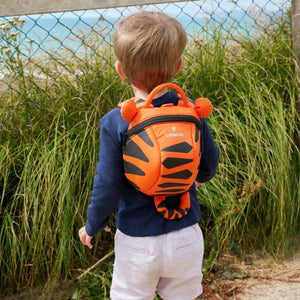 Animal Toddler Backpack kinderrugzak in de vorm van een oranje tijger met zwarte strepen en comfortabele schouderbanden 5