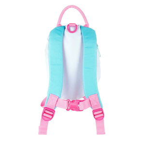 Animal Toddler Backpack kinderrugzak in de vorm van een roze eenhoorn met een gouden hoorn en comfortabele schouderbanden 3