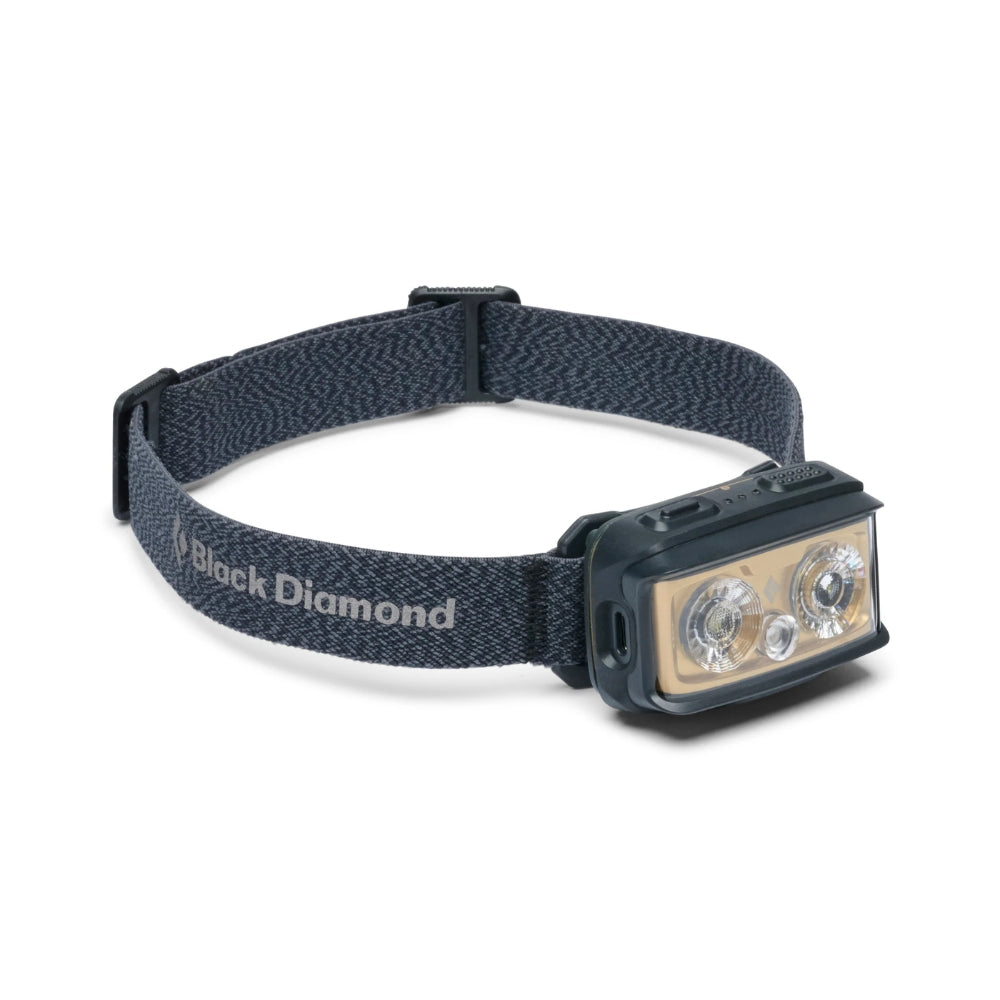 Black Diamond Storm+ 750 lumen oplaadbare en waterdichte hoofdlamp in de kleur zwart met verstelbare hoofdband