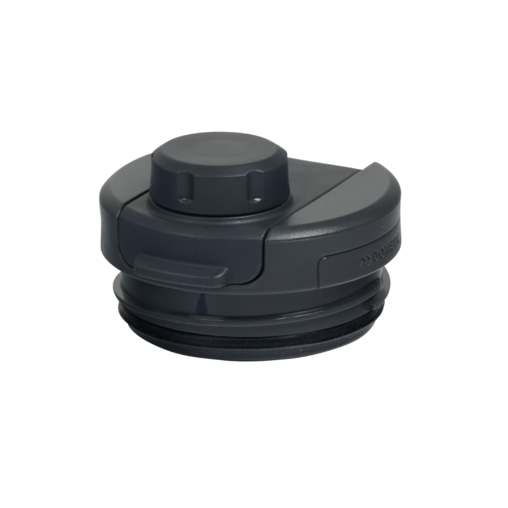 Dometic Chug Lid 76mm donkergrijze dop van opzij bekeken met schroefdraad