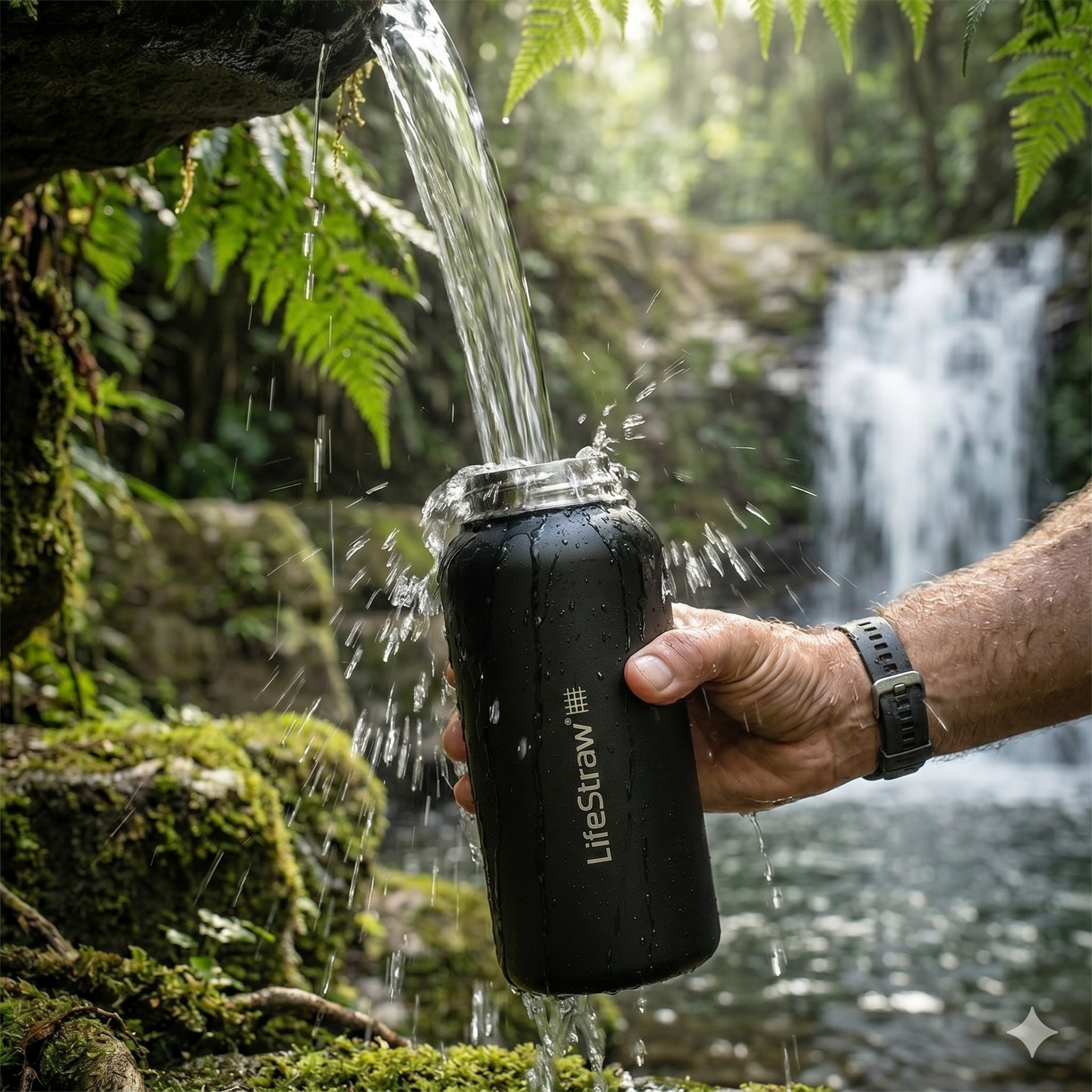 Lifestraw Go 2.0 Stahlwasserflasche 1L
