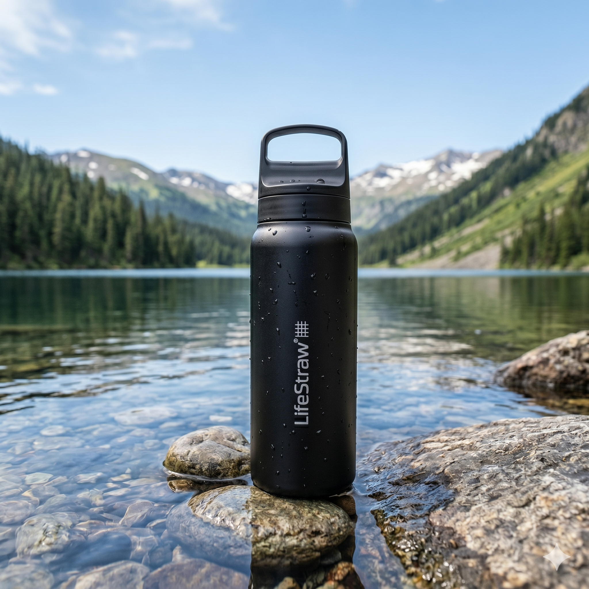 Lifestraw GO 2.0 Stahl-Wasserflasche 700 ml