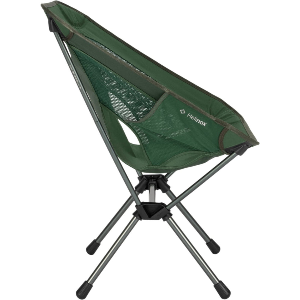 Helinox Chair One olijfgroene campingstoel met opvouwbaar frame van de zijkant