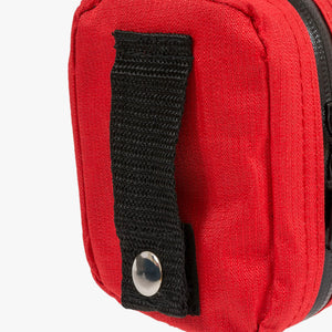 Highlander First Aid Mini Pack compacte outdoor EHBO-set in een rood etui met rits en medische basisbenodigdheden3