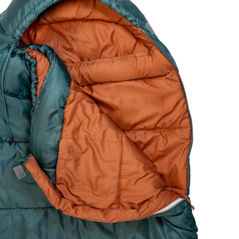 Highlander RAYET Hybrid 350E comfortabele mummyslaapzak met capuchon en isolerende vulling2
