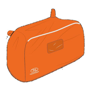 Highlander Storm Vault Survival Shelter opvallende oranje noodtent voor snelle beschutting en overleving in de natuur2