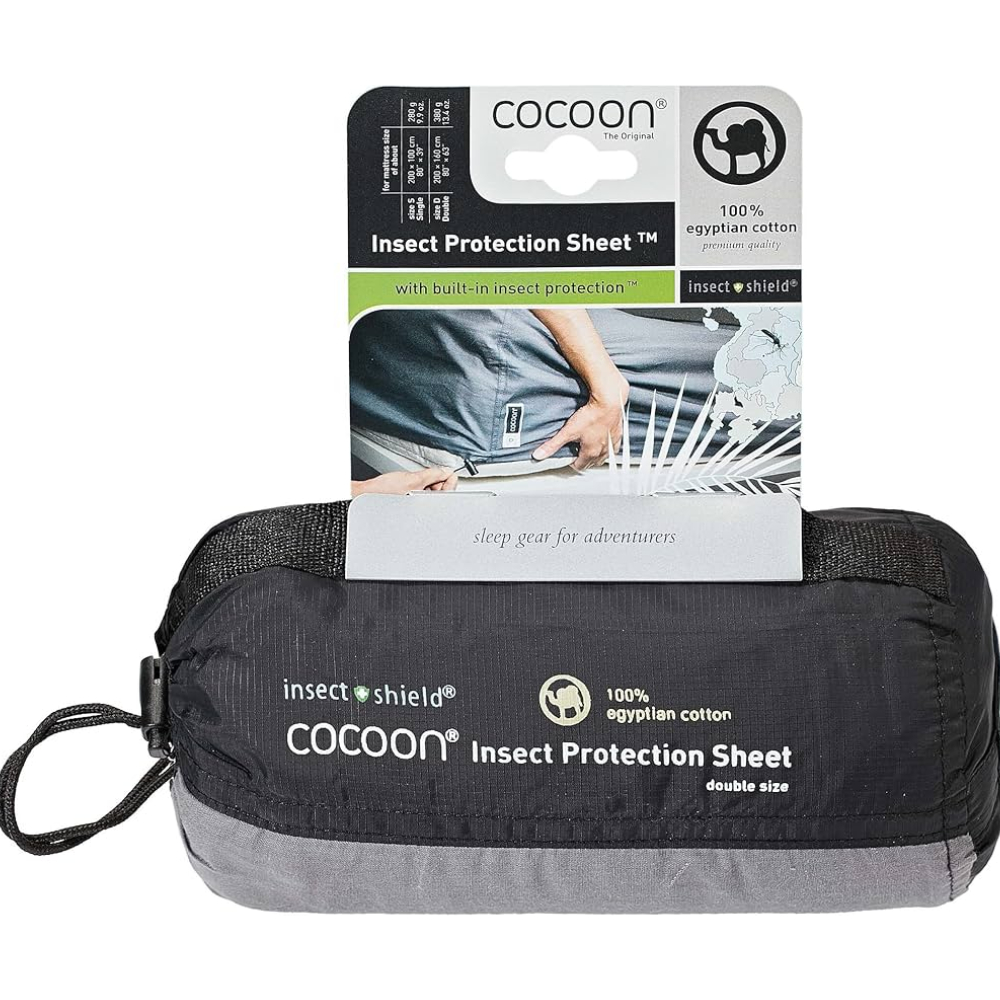 Insect Shield Protection Sheet Single - Elephant Grey packed