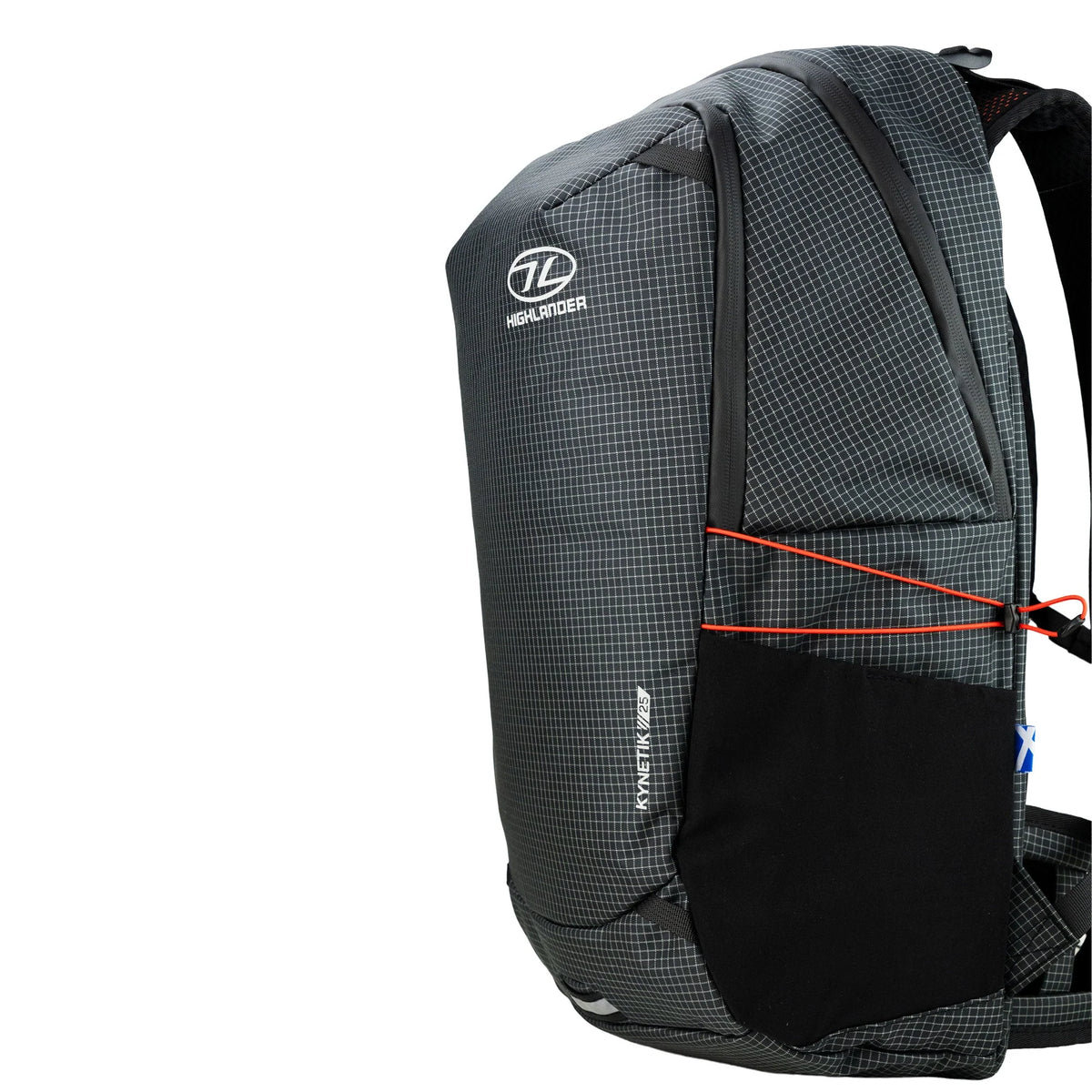 KYNETIK backpack zwarte rugzak met een inhoud van 25 liter, voorzien van ritsvakken en verstelbare schouderbanden3
