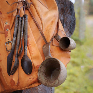 Kupilka Cutlery Set vierdelige duurzame outdoor bestekset in bruine natuurfiber composiet uitvoering5