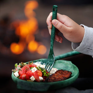 Kupilka Cutlery Set vierdelige duurzame outdoor bestekset in bruine natuurfiber composiet uitvoering6