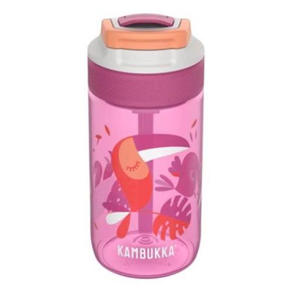 Kambukka Lagoon drinkfles van 400ml met handige tuitdeksel, rietje en draaglus voor kinderen en onderweg