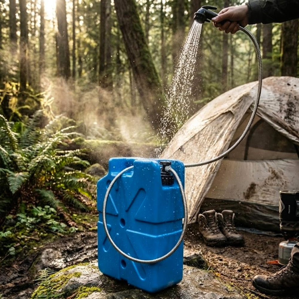 Lifesaver jerrycan sfeerfoto kamperen
